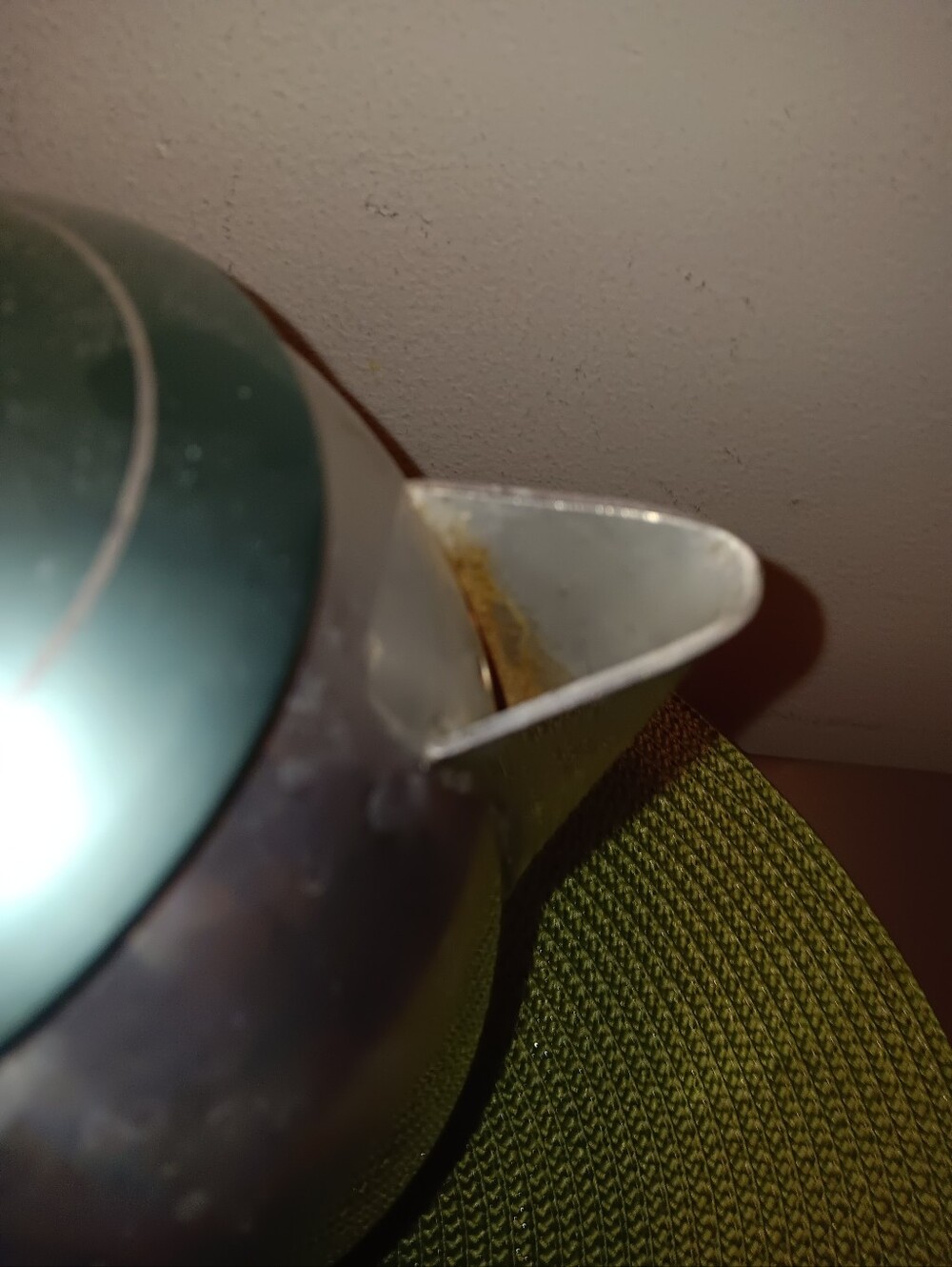 Complete Wear-Ever Hallite stovetop coffee percolator #2328 Turquoise Lid As Is - Picture 4 of 4